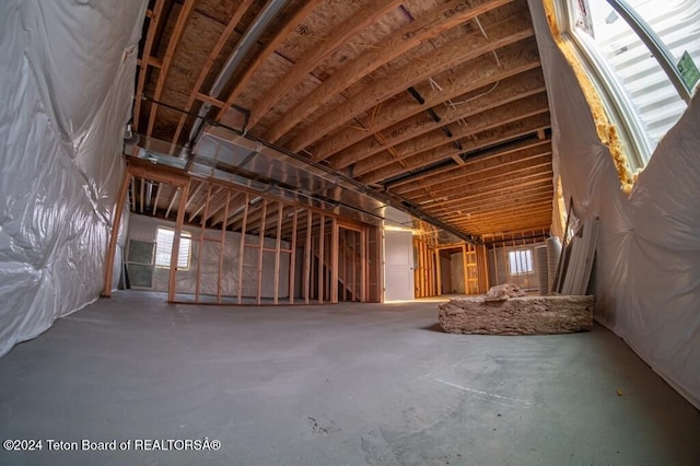 miscellaneous room with concrete flooring