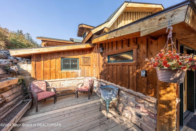 65 Bald Mountain Rd, Dubois, WY 82513 - view of deck