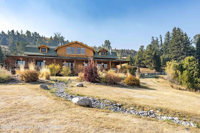 65 Bald Mountain Rd, Dubois, WY 82513 - log home featuring log siding