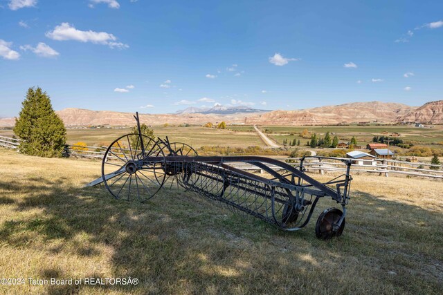 65 Bald Mountain Rd, Dubois, WY 82513 - view of yard with a view of countryside and a mountain view