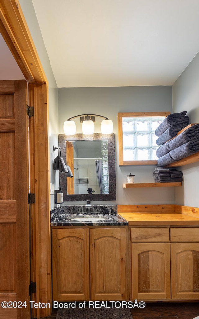 bathroom featuring vanity