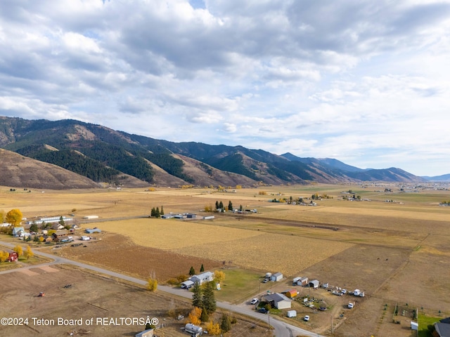 mountain view with a rural view