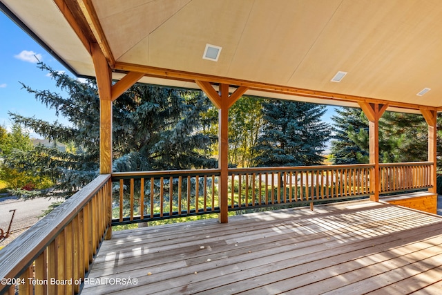 view of wooden terrace