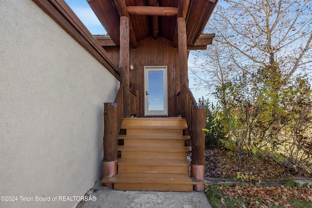 view of staircase