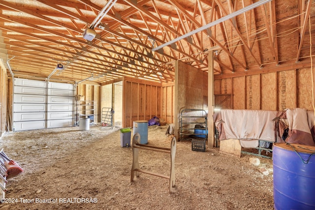 view of horse barn