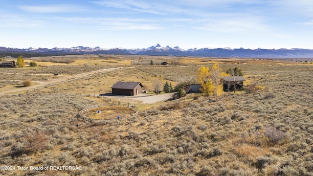 exterior space with a rural view