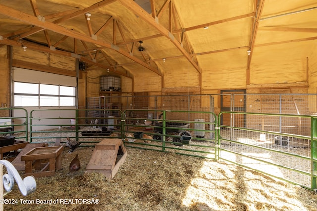 view of horse barn