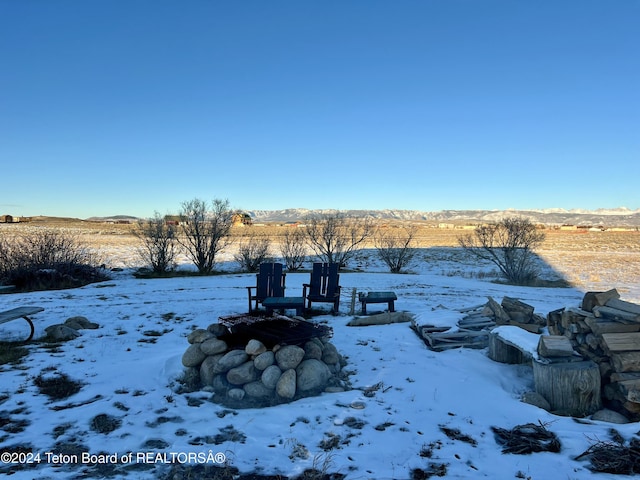 8 S Kicking Bird Rd, Pinedale, WY 82941 - view of snowy yard