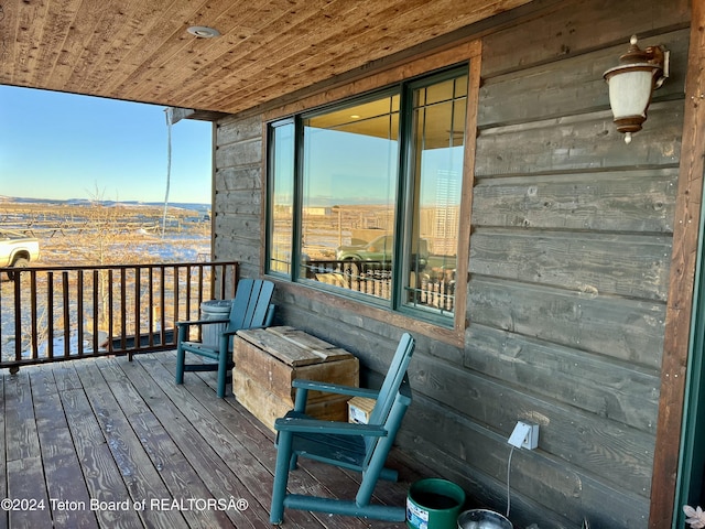 8 S Kicking Bird Rd, Pinedale, WY 82941 - view of wooden deck