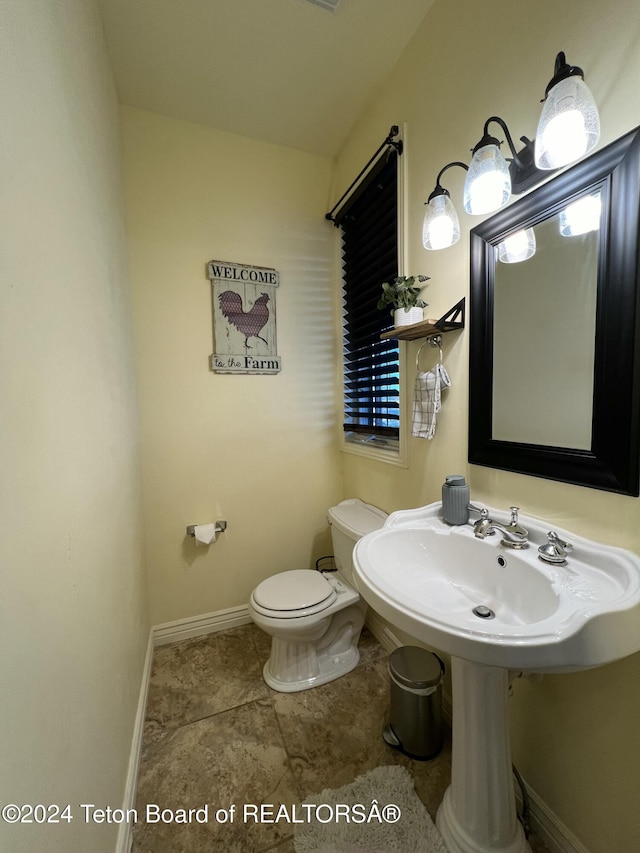 8 S Kicking Bird Rd, Pinedale, WY 82941 - bathroom with toilet and tile patterned flooring