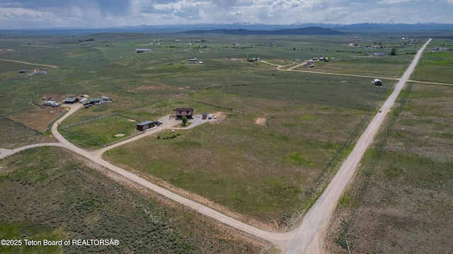8 S Kicking Bird Rd, Pinedale, WY 82941 - aerial view of property's location with rural landscape and mountains