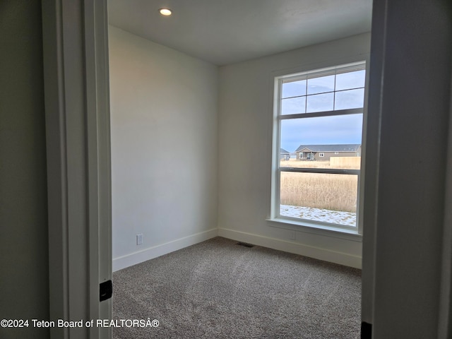 spare room with carpet flooring