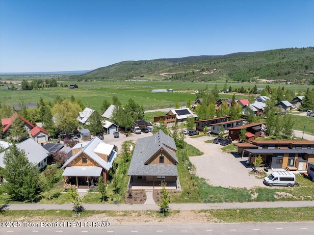 9071 Old Jackson Hwy, Victor, ID 83455 - aerial perspective of suburban area featuring a mountainous background