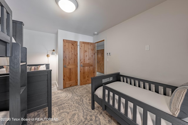 bedroom featuring carpet floors