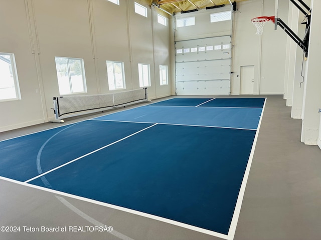 view of basketball court