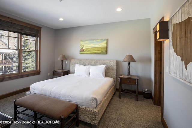 bedroom featuring carpet floors