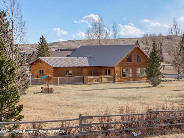 view of rear view of property