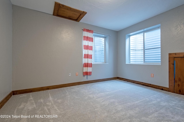 view of carpeted empty room