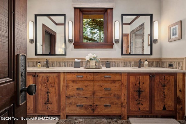 bathroom featuring vanity