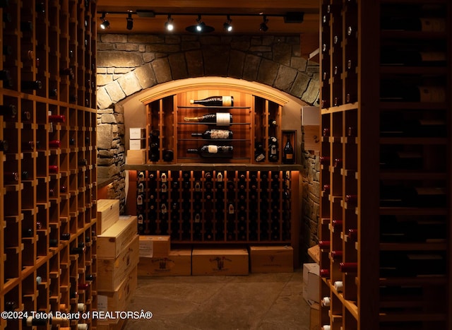 view of wine room