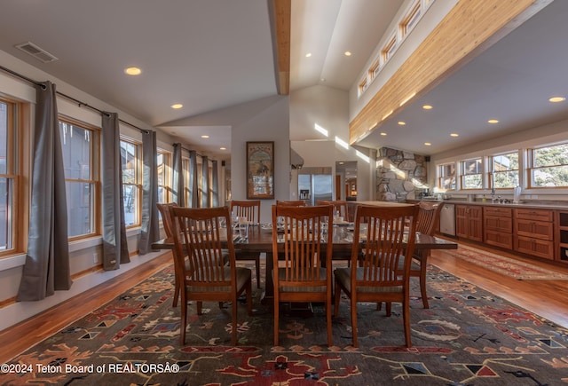 3470 W Mccollister Dr, Teton Village, WY 83025 - dining area with light wood finished floors and recessed lighting