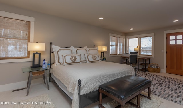 3470 W Mccollister Dr, Teton Village, WY 83025 - carpeted bedroom with recessed lighting