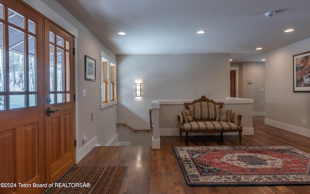 3470 W Mccollister Dr, Teton Village, WY 83025 - entrance foyer featuring healthy amount of natural light, recessed lighting, and wood finished floors