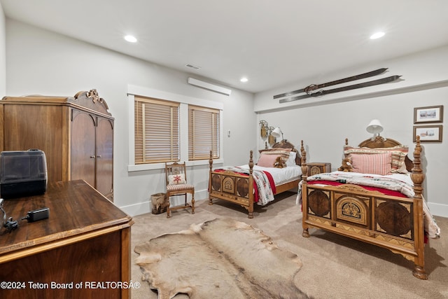 3470 W Mccollister Dr, Teton Village, WY 83025 - carpeted bedroom featuring recessed lighting