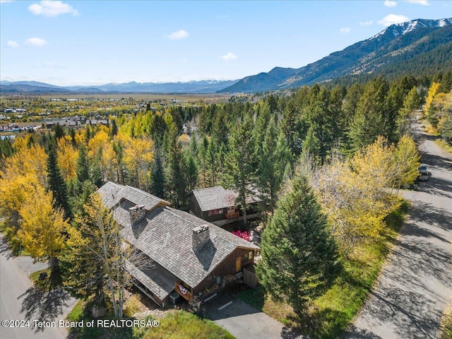 3470 W Mccollister Dr, Teton Village, WY 83025 - view of subject property featuring mountains and a forest