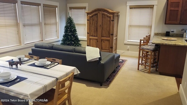 3470 W Mccollister Dr, Teton Village, WY 83025 - living area featuring light carpet