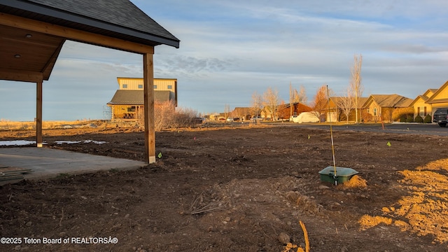 view of yard with a patio area