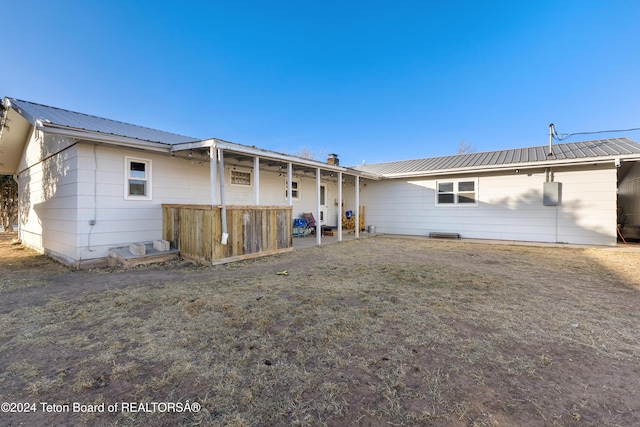 view of rear view of property