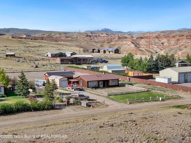 621 Mountain View Dr, Dubois, WY 82513 - bird's eye view of a mountainous background