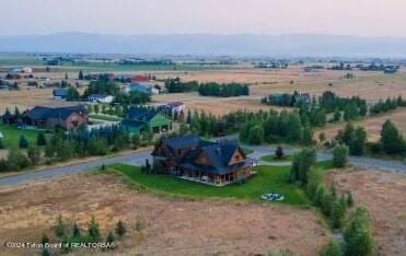 bird's eye view featuring a rural view