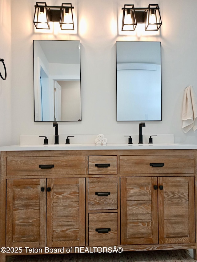 bathroom with vanity