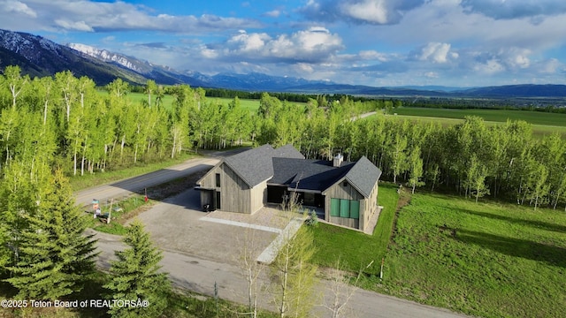6711 Piute Dr, Star Valley Ranch, WY 83127 - aerial view of sparsely populated area with a mountainous background