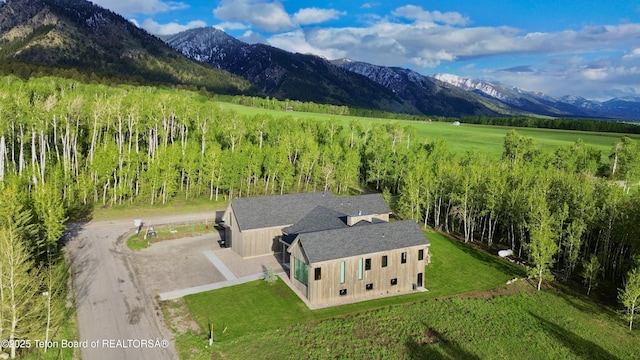 6711 Piute Dr, Star Valley Ranch, WY 83127 - overview of rural landscape with a mountainous background