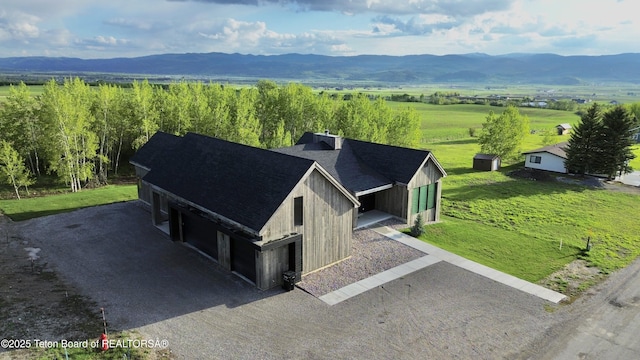 6711 Piute Dr, Star Valley Ranch, WY 83127 - overview of rural landscape with a mountain backdrop