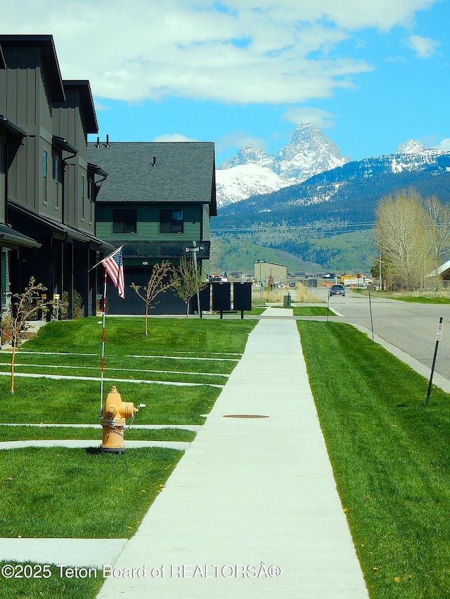 689 Baltoro Way, Driggs, ID 83422 - view of home's community featuring a mountain view and a yard