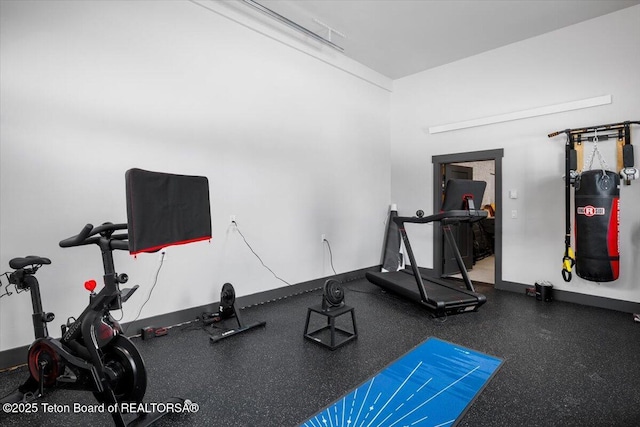 view of exercise room