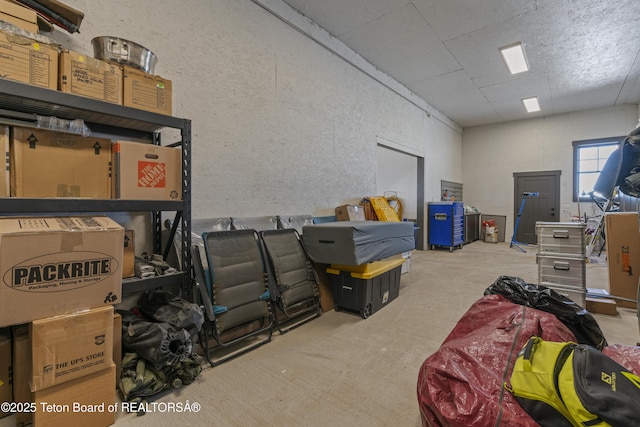 view of storage room