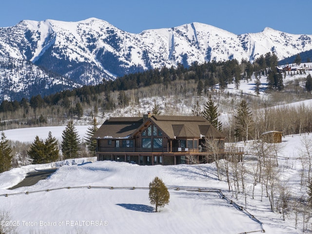 view of mountain feature