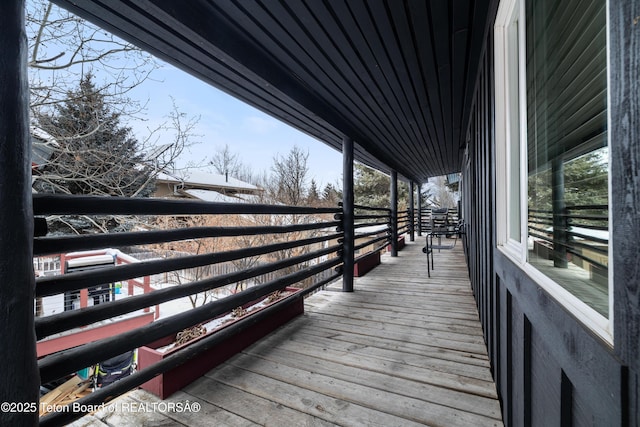 view of wooden terrace