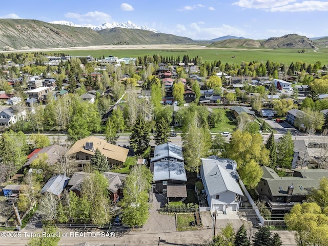 662 E Hansen Ave, Jackson, WY 83001 - aerial perspective of suburban area featuring mountains