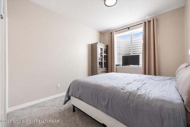 bedroom with carpet floors