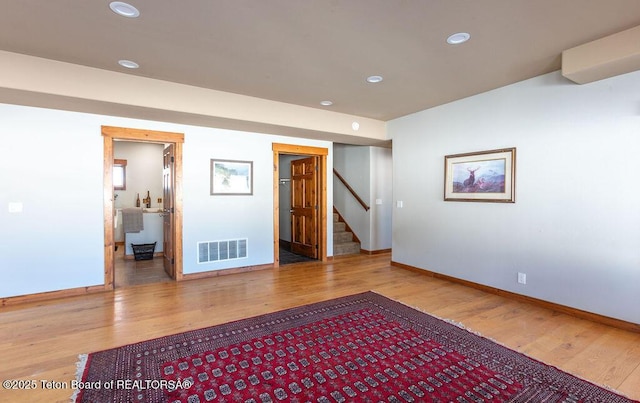 interior space with wood-type flooring