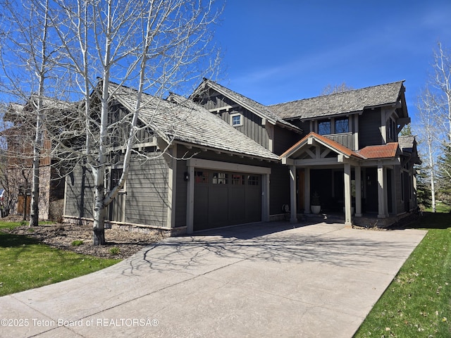 46 Scott Dr, Victor, ID 83455 - view of front of property with an attached garage and concrete driveway