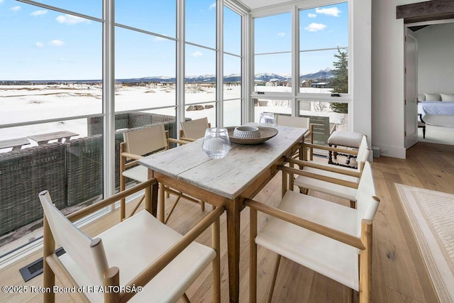 view of sunroom / solarium