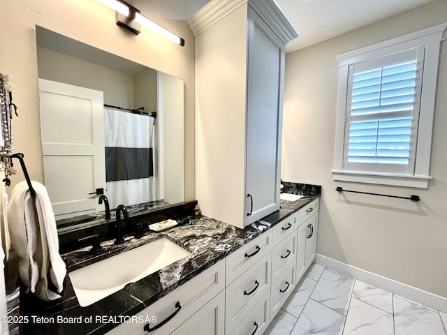 bathroom featuring vanity