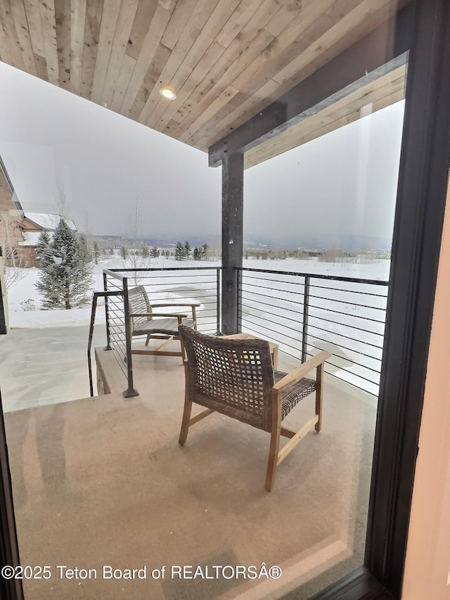10 Bison Dr, Victor, ID 83455 - view of snow covered patio